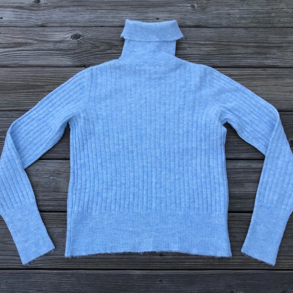 Zara Women Sweater Long Sleeve Turtle Neck Wool - Picture 3 of 8